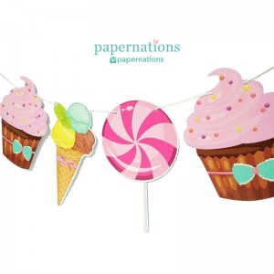 All Things Sweet Bunting Flag